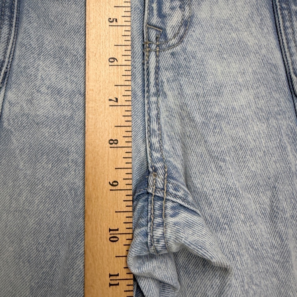 H&M Divided Womens 8 Light Blue Y2K Retro Wide Leg Baggy Flare Jeans Skater Girl - Picture 11 of 11